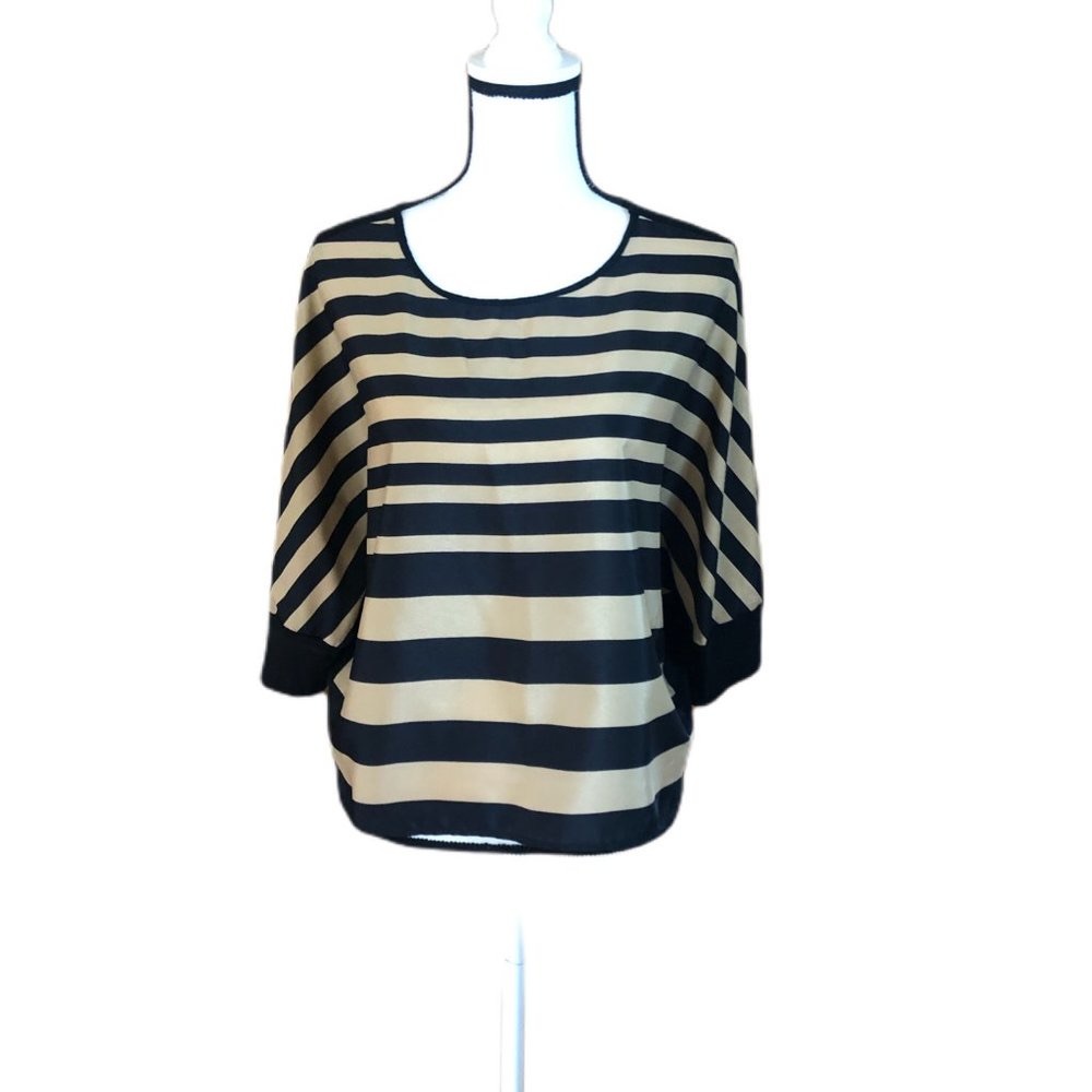 19 Cooper Stripe top with Dolman Sleeves